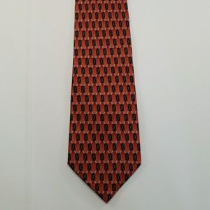 Men's navy silk ties